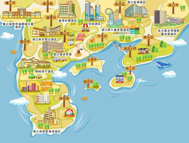 龙港手绘地图旅游的艺术指南